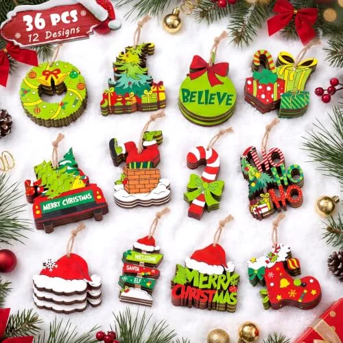 36-piece Christmas Ornament Set