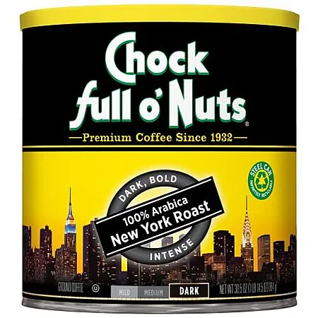 Select Accts: 30.5-Oz Chock Full o' Nuts New York Roast Ground Coffee (Dark Roast)