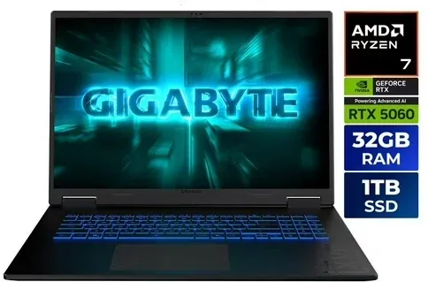 GIGABYTE Gaming A18 18" QHD+ 165Hz IPS, 32GB DDR5, 1TB SSD