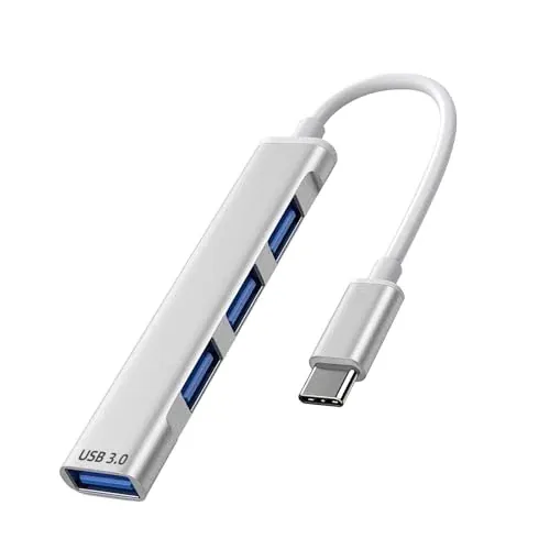 4-Port USB-C to USB-A 3.0 Hub Multiport Adapter