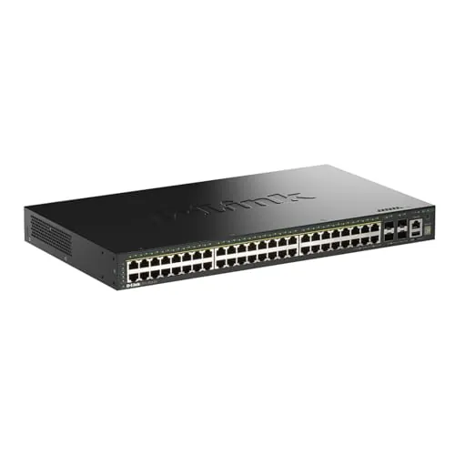 D-Link DGS-1530-52P Stackable Smart Switch 48 Ports 1G PoE+ 370W + 4 Ports 10G SFP+