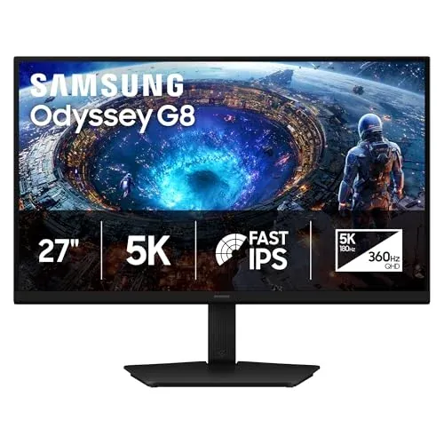 Samsung 27" Odyssey G8 (G80HF) Gaming Monitor - 5K Resolution, Fast IPS
