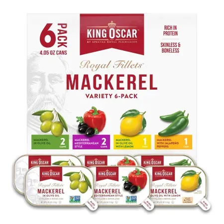 6-Count 4.5oz King Oscar Skinless & Boneless Mackerel