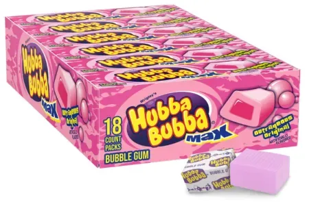 18-Count 5-Piece Hubba Bubba Max Bubble Gum