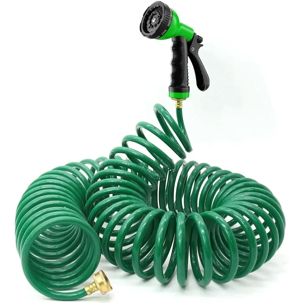 Feihu 1/2" x 50-Foot EVA Coiled Garden Hose