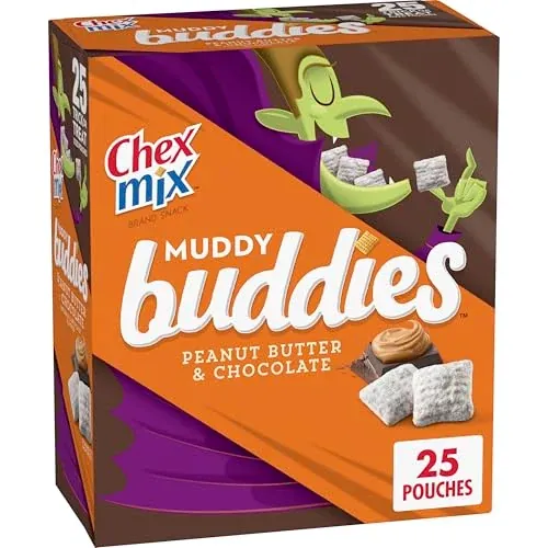 Chex Mix Muddy Buddies Peanut Butter & Chocolate Snack Mix 25-Count