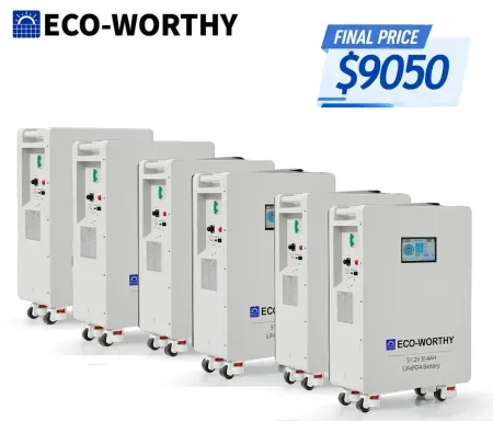 6-Pack ECO-WORTHY 16.07kWh 48V 314AH LiFePO4 Battery