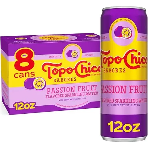 Topo Chico Sabores Passionfruit Sparkling Water 8-Pack