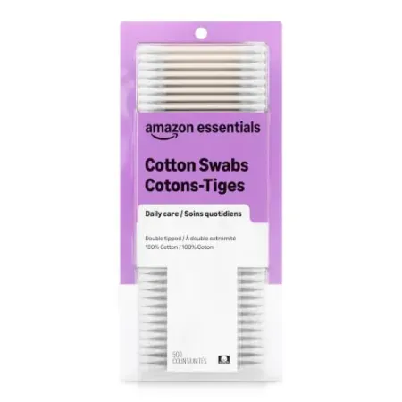 500-Count Amazon Essentials Cotton Swabs