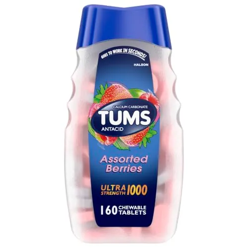 TUMS Ultra Strength Chewable Antacid Tablets 160-Count