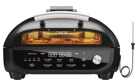 Candy 7-in-1 1500W Indoor Grill & Air Fryer w/ Ceramic Accessories
