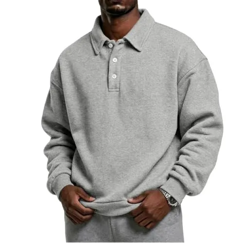 Oversized Polo Sweatshirt