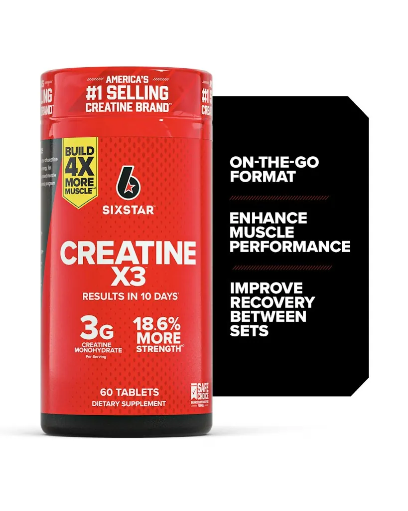 Six Star Pro Nutrition 60-Count Creatine Caplets