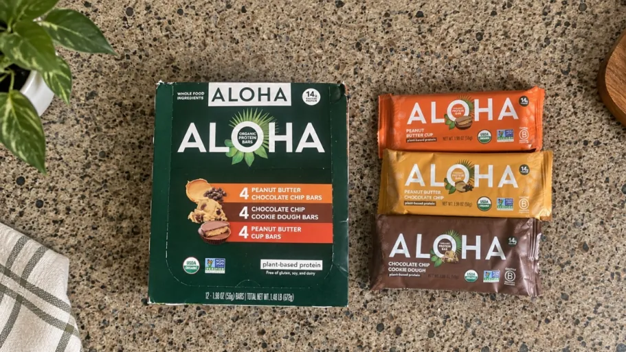 ALOHA Protein Bars 12-Count Chocolate Chip Cookie Dough