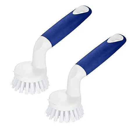 CELOX Cleaning Scrub Brush Set: 2-Pack w/ Scraper