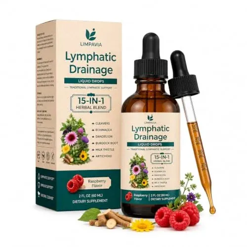 Lymphatic Drainage Drops 15-in-1 Herbal Liquid Supplement