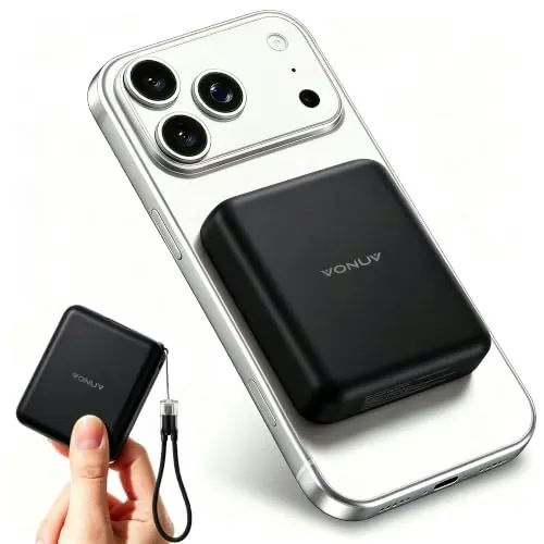 Vonuv 10,000mAh 15W Magnetic Wireless Power Bank
