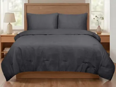 Mainstays 3-Piece Waffle Comforter Set w/ Matching Shams