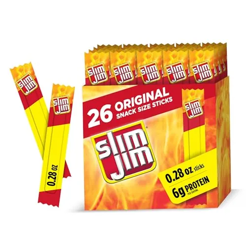 Slim Jim Original Snack Size Sticks 26-Count