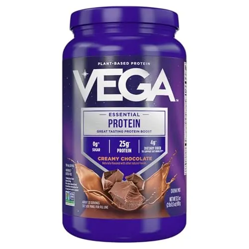 Vega Essential Protein 32.5oz. 25g Vegan Protein Powder (Creamy Chocolate)