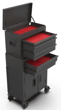 Hyper Tough 5-Drawer Steel Tool Chest w/ Ball-Bearing Slides