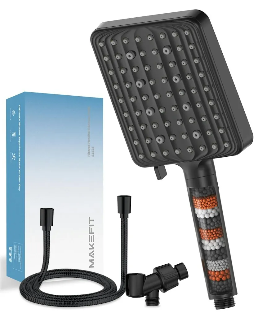 MakeFit Filtered Handheld High Pressure 6-Mode Shower Head