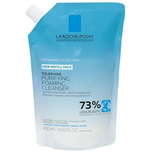 La Roche-Posay Toleriane Purifying Foaming Facial Cleanser Refill Pouch 13.52-Oz