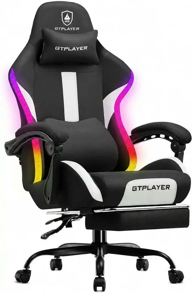 GTPlayer Ergonomic LED Racing Style Gaming Chair