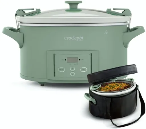 Crock-Pot 7-Quart Cook & Carry Programmable Slow Cooker with Insulated Thermal Bag