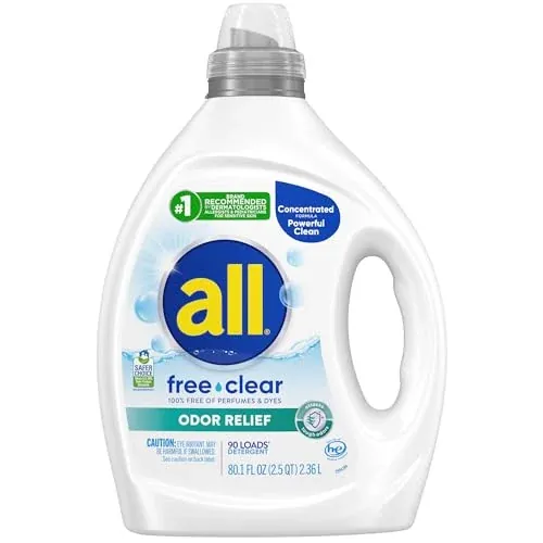 ALL FREE & CLEAR Liquid Laundry Detergent 90 Loads