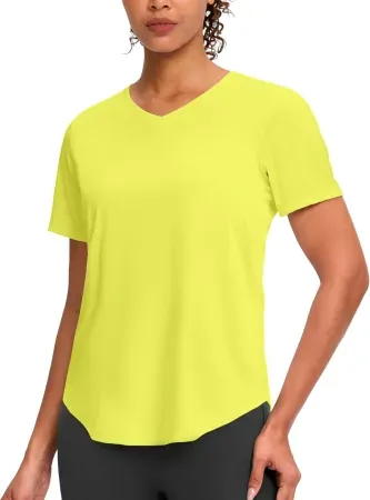 G- Gradual Women's V-Neck Short Sleeve Workout Shirt