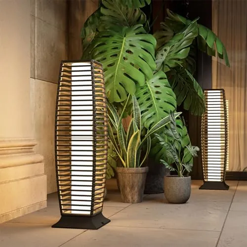 Grand Patio Outdoor Solar Powered Floor Lantern