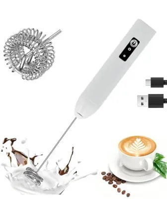 CLEZGO Handheld Rechargeable Milk Frother