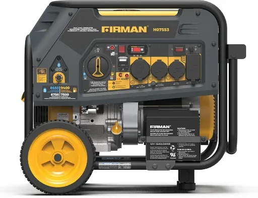 REFURBISHED FIRMAN Dual Fuel 9400W 120/240V Electric Start Generator