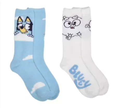 2-Pack BBC Studios Bluey Women's Boot Socks