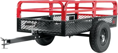 Big RED Heavy Duty ATV Trailer Steel Dump Cart