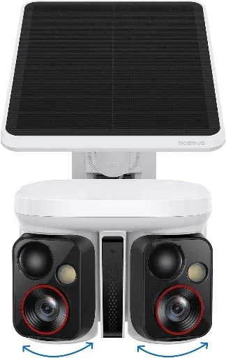 Baseus X1 Pro Dual-Tracking Solar Security Camera Outdoor Wireless, Dual 3K AI Cameras