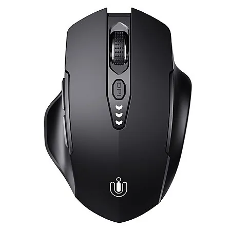 Uineer Tri-Mode Wireless Rechargeable Bluetooth Mouse (Black)