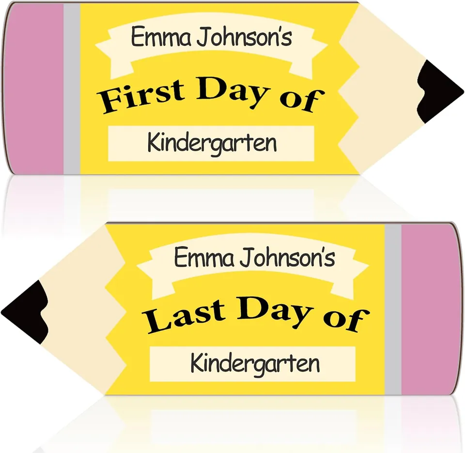 MELISHEER First Day of School Pencil Chalkboard