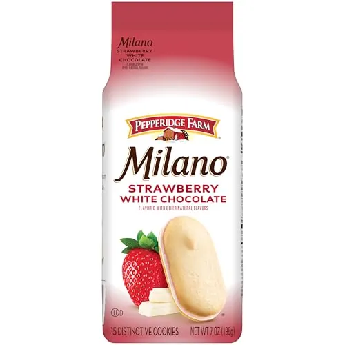 Pepperidge Farm Milano White Chocolate Strawberry Flavored Cookies 7-Oz