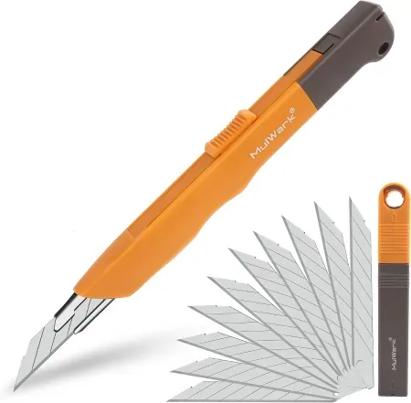 11-Piece Mulwark Retractable Box Cutter Utility Knife Set