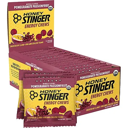 12-Pk 1.8-Oz Honey Stinger Organic Energy Chews (Pomegranate Passionfruit)