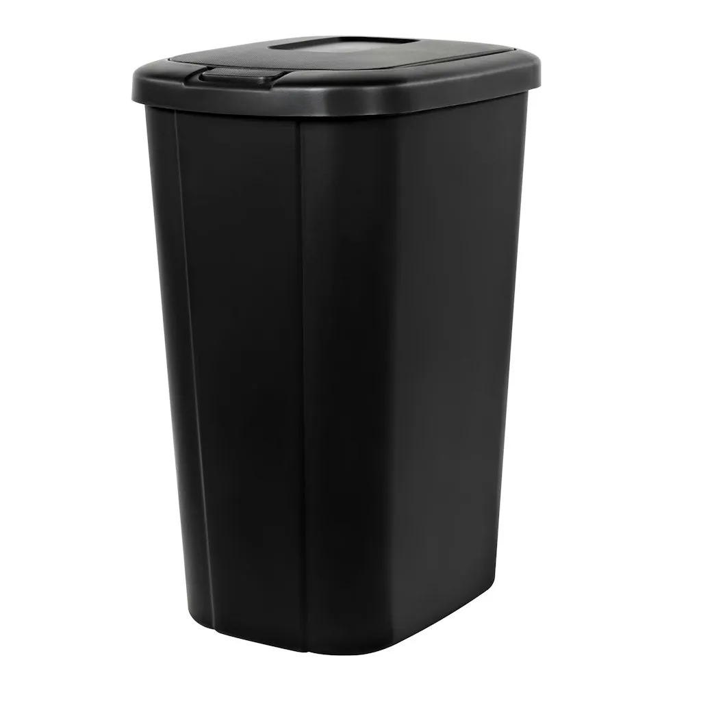 Hefty Kitchen Trash Can 13.3-Gallon Touch Top Garbage Bin