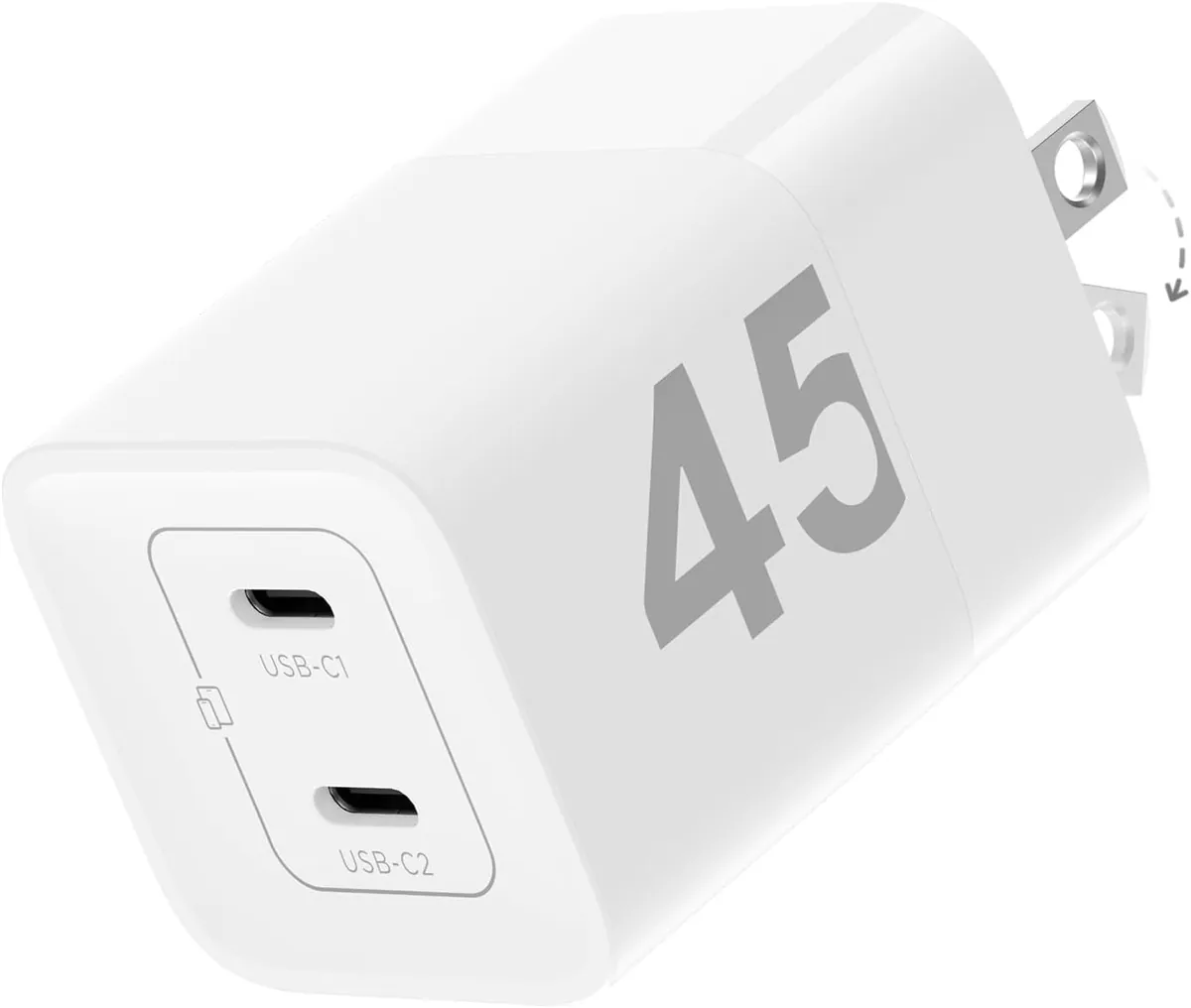wegear 45W 2-Port USB-C Charger