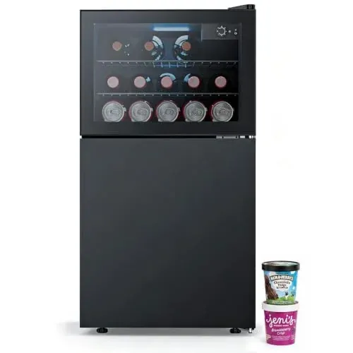 Antarctic Star 2.6 Cu. Ft Compact Beverage Refrigerator with Freezer