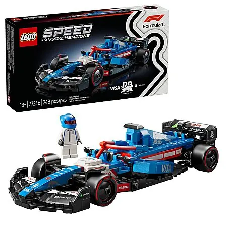 248-Pc LEGO Speed Champions: Visa Cash App VCARB 01 F1 Race Car Building Set