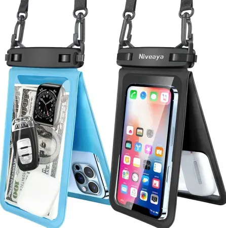 2-Pack Niveaya Waterproof Phone Pouches