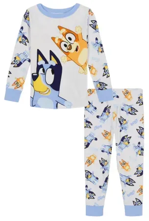 2-Piece Bluey Long Sleeve Shirt and Pants Pajama Set