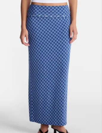 No Boundaries Foldover Knit Maxi Skirt