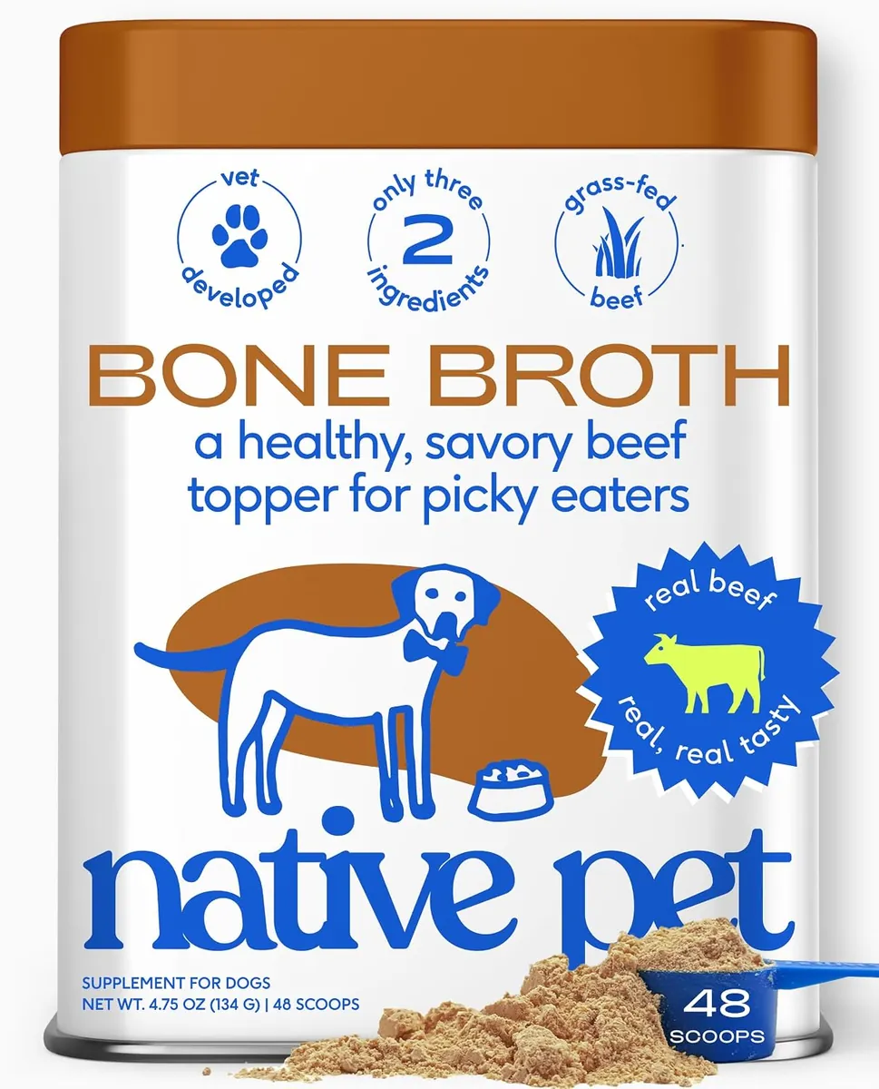 Native Pet Bone Broth for Dogs 48 Scoops